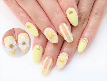 ネイルコレクション ベビーピンク(Baby Pink)/ジェル定額¥9990★3Dフラワー