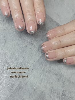 プライベート ネイルサロン マーマ(murmur)/ラメフレンチネイル