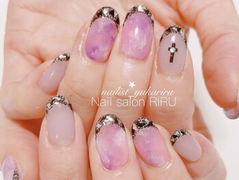 リル(RIRU)/マーブル×ガラスフレンチ