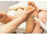 〈footケア〉素足美人ケアコース（足湯角質ケア＋爪周りウォーターケア）