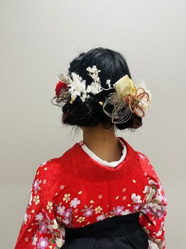 オフィスシュシュ(office.chouchou)/卒業式 袴着付け ヘアセット