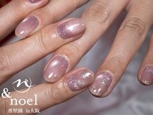 ノエル(Noel)/ピンク 水光マグネットネイル