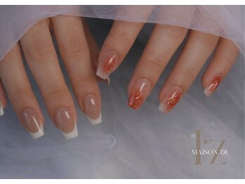 ネイル ジーズ(nail ziez)の写真/【長さ出し×自爪!長さがバラバラでも大丈夫♪】実力派スタッフがいるziezだからできる技術で美しい指先に!