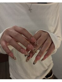 チークネイル×レオパード