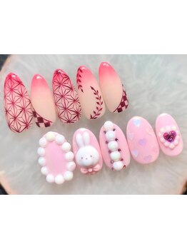 手描きアートが得意なサロン