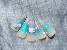 エイチスリー(H3)/様々色でのチーク定額ネイル