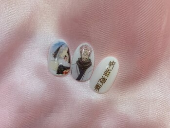 フィオナ 大久保店(Fiona)/【痛ネイルサンプル】透過ロゴ