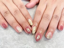 ニュアンス　キレイ目　ネイル