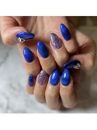 ブルービジューネイル