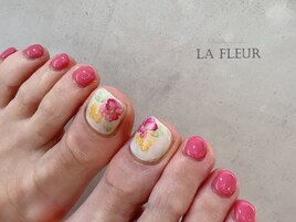 foot親指art ◆ La Fleur