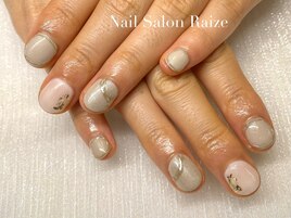 金箔+ミラーネイル【¥8,800】