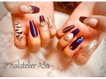 アーザ 吉祥寺(ASa)/アニマル柄ネイル☆