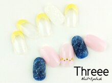 スリーネイルプラスアイラッシュ(Threee Nail+Eyelash)/アートネイル