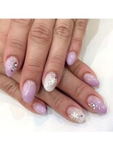 シャンネイルケアサロン(Shan Nail caresalon)/パープル＆雪の結晶ネイル