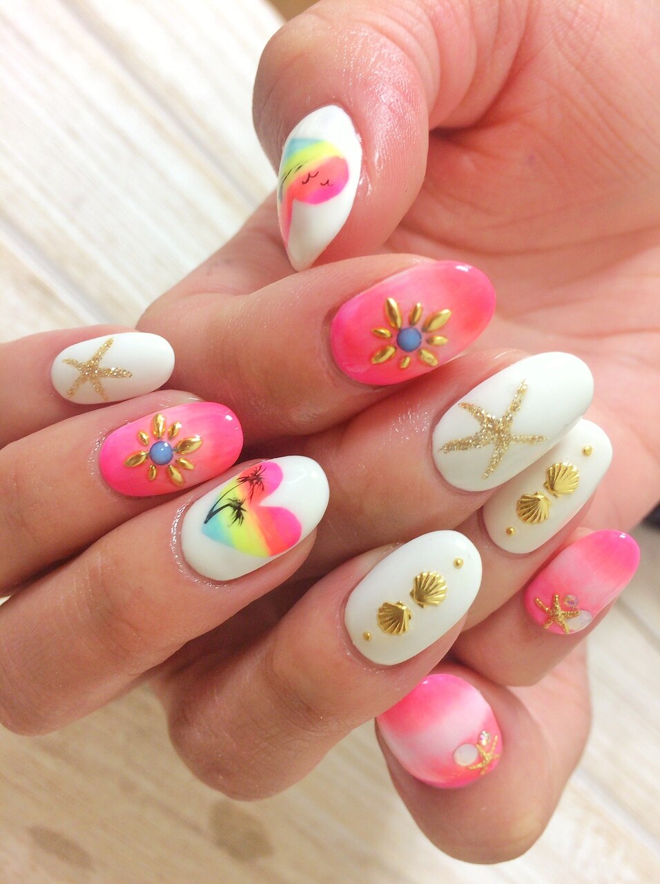 トロピカルネイル￥9980：PG001518817｜アイラッシュアンドネイル専門