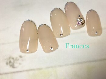 フランセス(Frances)/先端ラメフレンチネイル