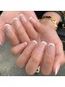 【ハンド】初回オフ無料◆フレンチジェル￥9.350→￥7.700