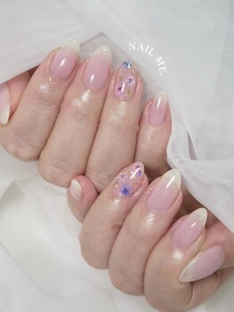 ネイルミー(NAIL ME.)の写真/大人気のmaogel使用♪うる艶＆肌なじみ抜群の仕上がりで、ひと味違う大人可愛い上品な指先へ☆