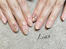 リアン 京都四条河原町店(Lian)/ぷっくりお花ネイル