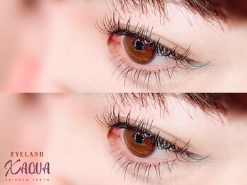 アイラッシュ ザクア(XAQUA)/上140下20本ポイントカラー10本