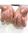 桃色ネイル　8200円