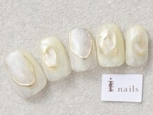 アイネイルズ 三宮店(I nails)/イエローニュアンス￥8500