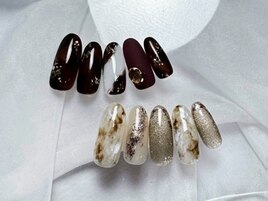 autumnニュアンスネイル