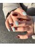 【hand】ちぐはぐ!アシンメトリーワンカラー