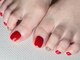 ソーネイルズ(Soo Nails)の写真/夏のフットネイルは当店へ!キラキラマグネットやフラッシュネイルも♪ワンカラーがおすすめ◎