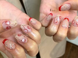 マグネットさくらんぼネイル