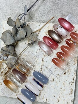 ルーカ(Ru-Ka)の写真/【ときめく指先へ♪】季節ごとに変わる定額デザインと、いつでも選べる定番デザイン計56種類をご用意！