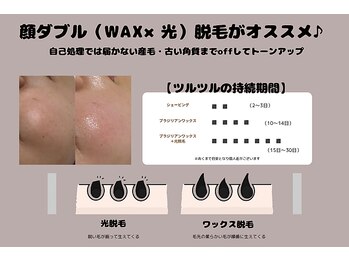 ディーロータス(D-lotus)の写真/予約殺到中！リピーター様続出◎古い角質と一緒に脱毛でつるすべ肌でワントーンUP！明るいお肌へ◎