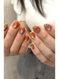 オレンジ×ブルー