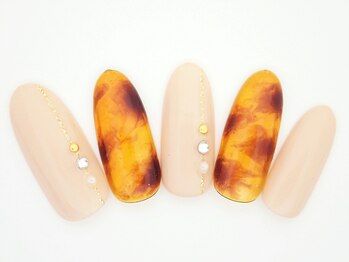 ワンネイル(ONE NAIL)/＃べっ甲ネイル＃ワンカラー