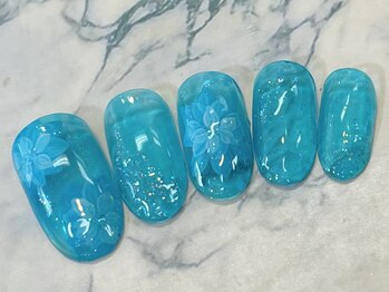 ビービーネイル(BB)/奥行きフラワーネイル