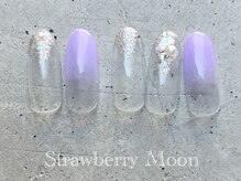 サロンストロベリームーン(Salon Strawberry Moon)/パープルシンプルネイル　￥6980