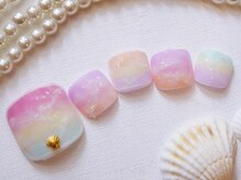 ネイルサロンレアリッチ 銀座店(Rare Rich)/フット定額￥10990 カラー変更OK