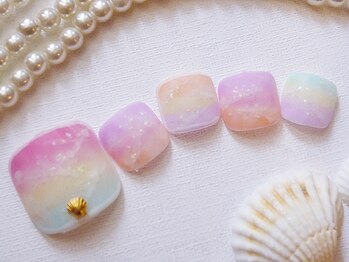 ネイルサロンレアリッチ 銀座店(Rare Rich)/フット定額￥10990 カラー変更OK