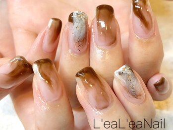 レアレアネイル(Lealeanail)/【パラジェル】塗りかけデザイン