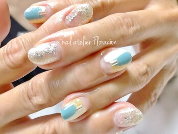 ネイルアトリエ フロラシオン/贅沢アートの褒められネイル