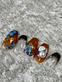 ケーズネイル(K's NAIL)/秋カラーフレンチ