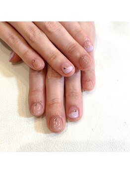 ハーティーネイル hearty nail 溝の口店/シンプル☆春ネイル