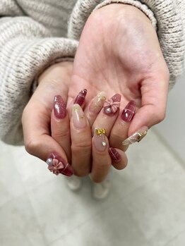 ニコ(NICO.)/チェック×リボン