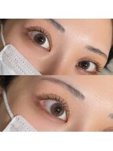 リル 北千住店(rire)/目元に光が入る立ち上げカール