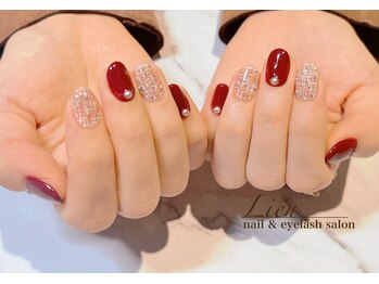 リアン(Lien)/レッドツイード柄