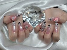 リサ(Risa)/水玉フレンチネイルデザイン