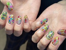 ヌル ネイル 堀江(NURU NAIL HORIE)/海外ガール個性派マグネット☆