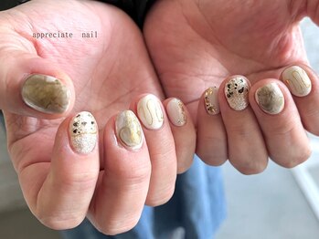 アプリシーエイトネイル(appreciate nail)/サンプルデザイン♪