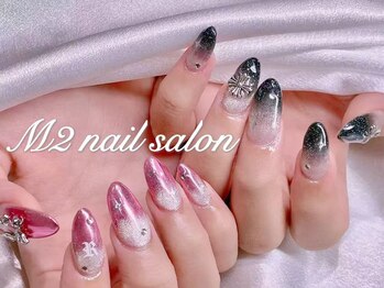 エムズ ネイルサロン(M2)/ツートンアシメトリーネイル