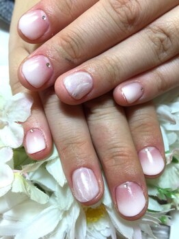 アンベリール ネイルサロンアンドスクール(embellir)/冬の大理石上品ネイル